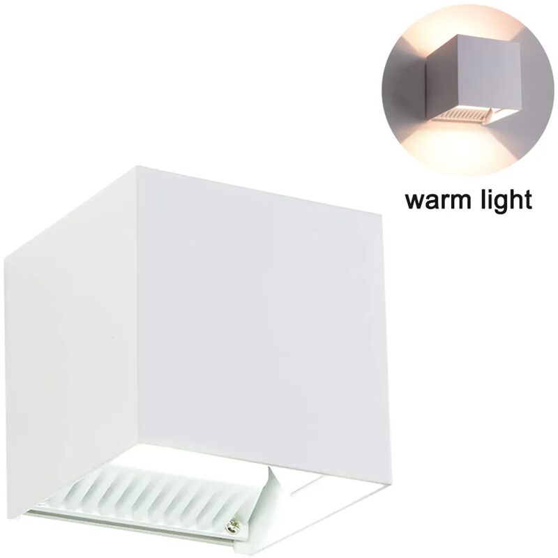 LED Wandbeleuchtung mit Bewegungsmelder, [Energieklasse 12W Einstellbare Weiß IP65 A++] Wandlampe, Außen Design Warmweiß, Wasserdicht Lichtstrahl