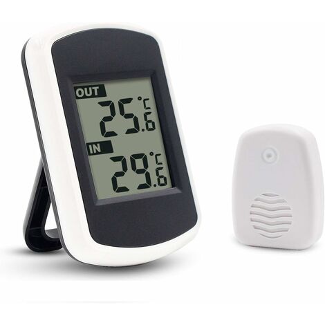 Drahtloses Thermometer und Hygrometer für den Innen- und Außenbereich