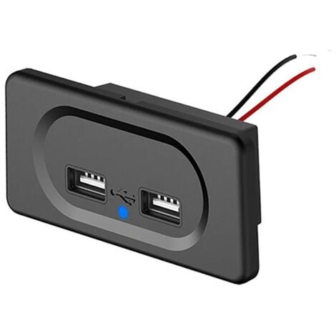 NEU 12V Dual USB KFZ Wohnwagen Wohnmobil Panel Halterung Ladegerät Adapter Steckdose