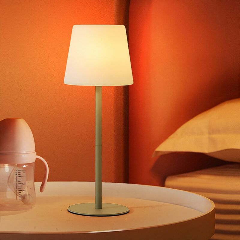 Lámpara de noche con reloj, puerto USB, cargador inalámbrico rápido de 10  W, lámparas de mesa táctiles para mesita de noche, dormitorio, decoración  de