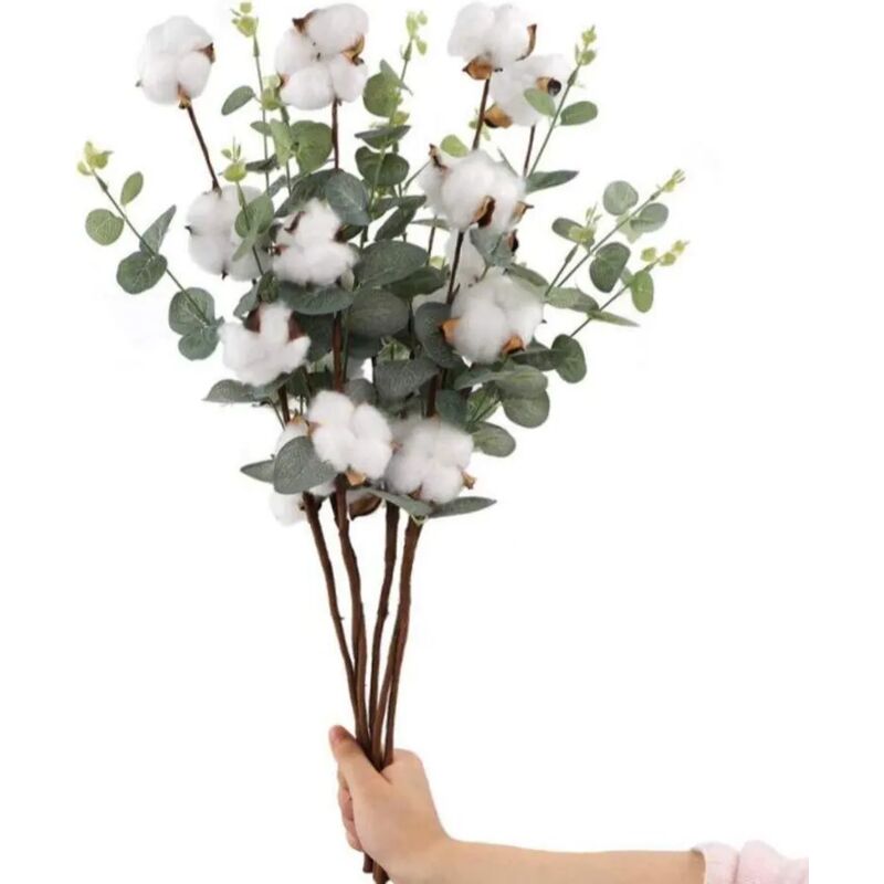 10 tallos de algodón blanco, ramas de flores secas, tallos de algodón para  decoración de boda, flores de algodón, flores secas, decoración de casa –  Yaxa Colombia