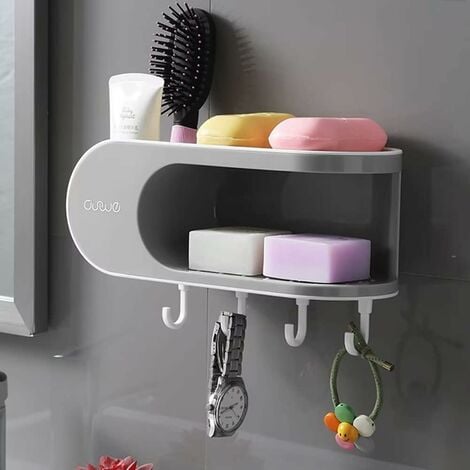 Porta Shampoo Para Ducha En Mampara De Vidrio Con Ventosa