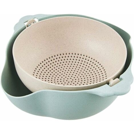 Bowl Rallador Colador Verduras Giratorio Escurridor Cocina