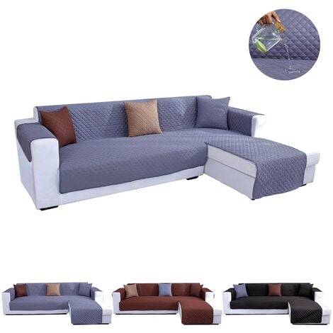 Funda de sofá acolchada en forma de L Funda impermeable Funda de sofá para  sillón reclinable