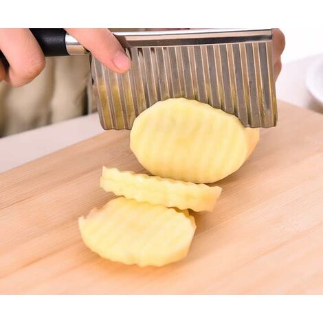 GProMe Cortador de mandolina – Mandolina vegetal de grosor ajustable,  cortador de patatas frutales, cortador de papas fritas, gofres de  alimentos
