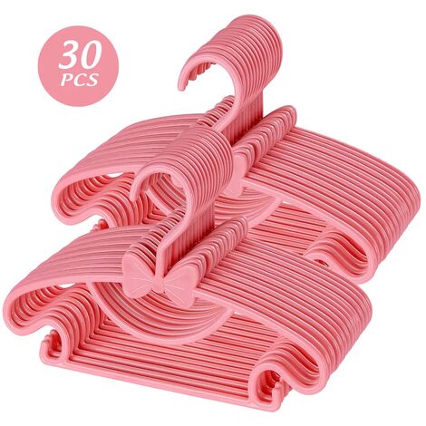 Ganchos De Terciopelo Con Clips Para Ropa Colgar Ropero Perchas Giratorios  30PCS