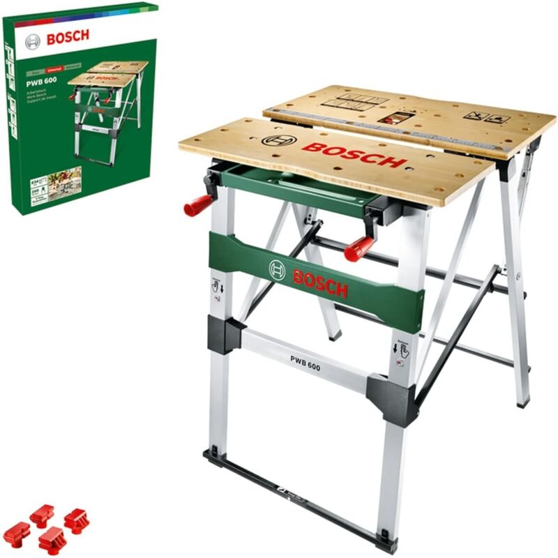 Produktbild von Küpper Werkbank 12179 – 170x84x60 Cm, 6 Schubladen, 2 Türen, 300 Kg Traglast, Buchenholzplatte 30 Mm, Schwarz
