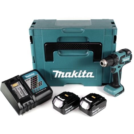 Bohrschrauber 18 V Li-Ion 4 Ah Ø 13 mm MAKITA - 2 Akkus, Ladegerät, Koffer - DDF459RMJ