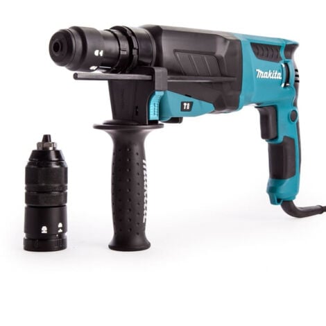MAKITA SDS-Plus Meißel-Bohrer - 800 W 26 mm + Aluminiumkoffer + Zubehörsatz - HR2630TX4