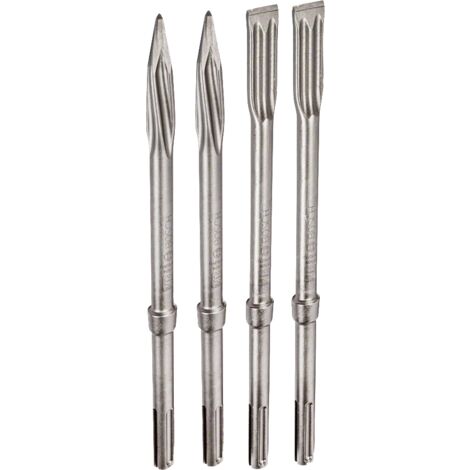 BOSCH Set aus 4 SDS-Max Meißeln - Selbstschärfende Meißel - 2607017368