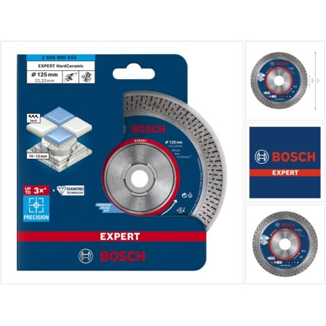 Bosch Accessories 2608900655 EXPERT HardCeramic Diamanttrennscheibe Durchmesser 125 mm Bohrungs-Ø 22