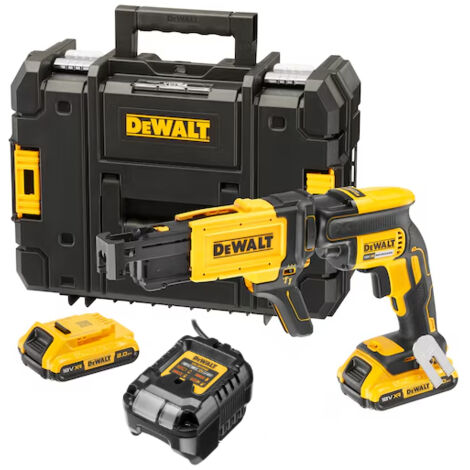 18V 2.0Ah DEWALT Gipskarton-Schrauber + 2 Batterien + Ladegerät - DCF620D2K