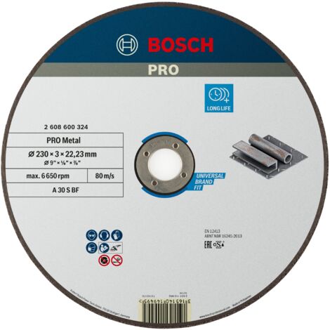 EXPERT-Trennscheibe BOSCH mit flacher Nabe Speziell für Metalle 230X3.0 MM - 2608600324