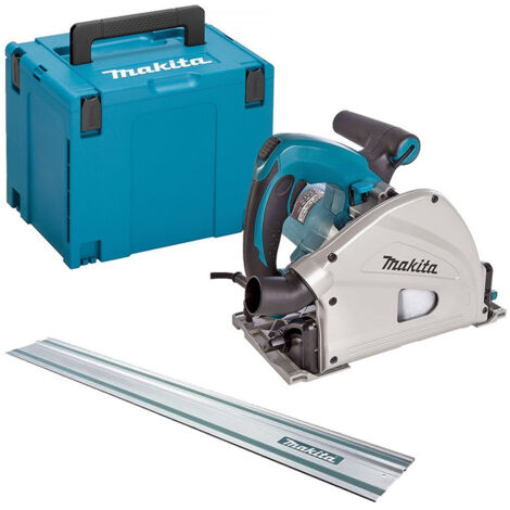 MAKITA Tauchsäge - SP6000J1 - 1300 W, 165 mm, mit 1400 mm Führungsschiene, im MAKPAC Koffer