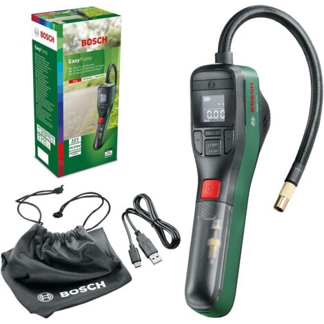 Bosch Akku Druckluftpumpe EasyPump (integrierter Akku, 3,6 Volt, max. Druck: 150 PSI/10,3 bar)