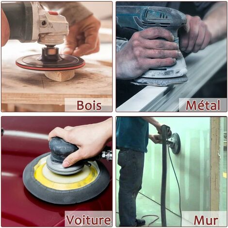 50 Schleifscheiben Klett 125mm – Korn 60, 8-Loch, Für Exzenterschleifer, Für Holz, Metall & Lack