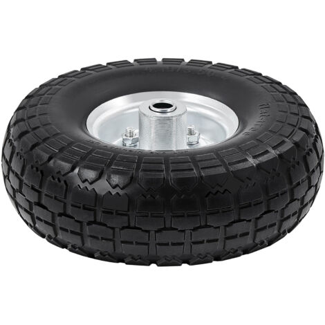 STÜCK Pannensicheres Rad mit versetzter Achse 260 x 85 mm für Handwagen-Gartenwagen, Vollreifen-Schubkarrenrad