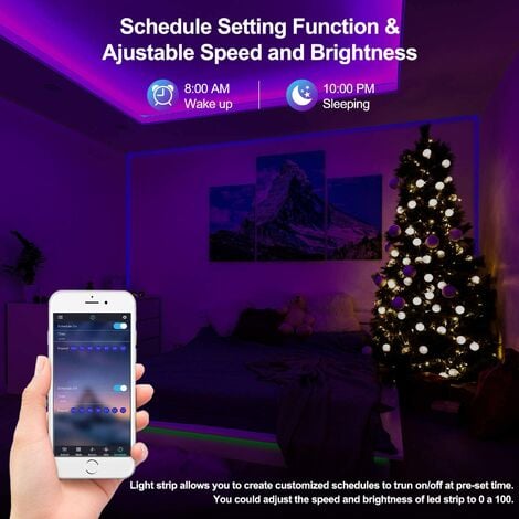 15M 270 RGB 5050 SMD Smart Bluetooth LED-Streifenlicht - Mit Fernbedienung  + APP, Synchronisierung mit Musikrhythmus / 