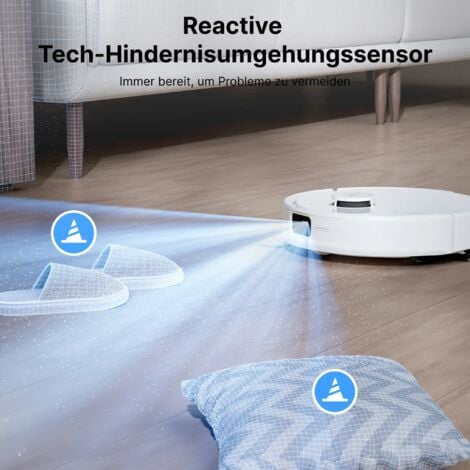 roborock Q10 PF+ Staubsauger Roboter 10000 Pa (Upgrade von Q8 max), Dual Anti-Tangle-System, ReactiveTech-Hindernisvermeidung, AutoLifting-Wischsystem, Selbstentleerende Dockingstation,(Q8 max+ verbes