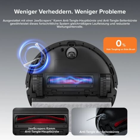roborock Q10 PF Staubsauger Roboter 10000 Pa (Upgrade von Q8 max), Dual Anti-Tangle-System, ReactiveTech-Hindernisvermeidung, Roborock App，(Q8 Max, aktualisierte Version)