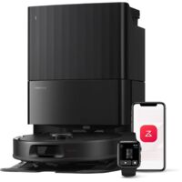 roborock QV 35A Saugroboter mit Wischfunktion&Hebarem Wischmopp,Anti-Tangle,8kPa,All-in-One Dock,Anti-Verfilzungsbürste, Hebarer Mopp, Reactive Tech,Schwarz