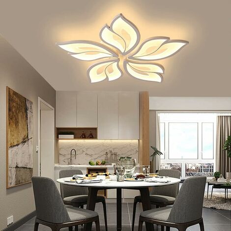 COMELY 60W LED-Deckenleuchte, kreative Blumenform, moderne Deckenleuchte, Kronleuchter-Deckenleuchte für Wohnzimmer, Schlafzimmer, Flur, Esszimmer, Küche, Warmweiß 3500K
