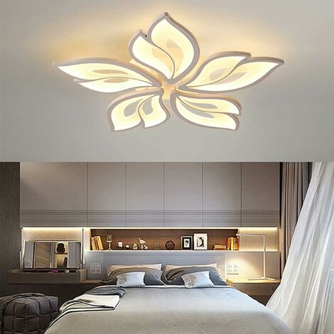 COMELY 60W LED-Deckenleuchte, kreative Blumenform, moderne Deckenleuchte, Kronleuchter-Deckenleuchte für Wohnzimmer, Schlafzimmer, Flur, Esszimmer, Küche, Warmweiß 3500K