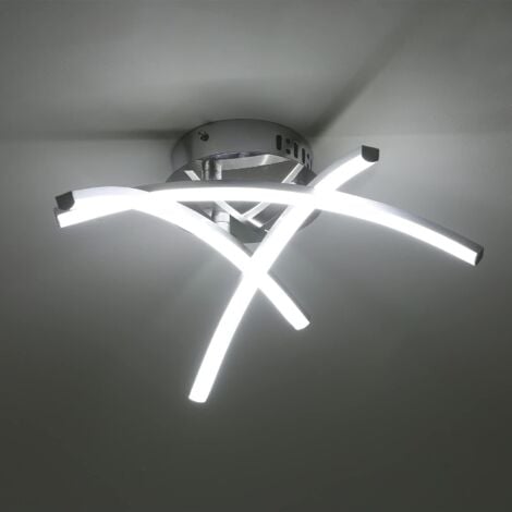 (1600lm, 42cm LED-Einsatz 1x 24W Energiesparend und integriert, BRILLIANT Lampe langlebig weiß/chrom LED durch 3000K) LED Deckenleuchte Nunya