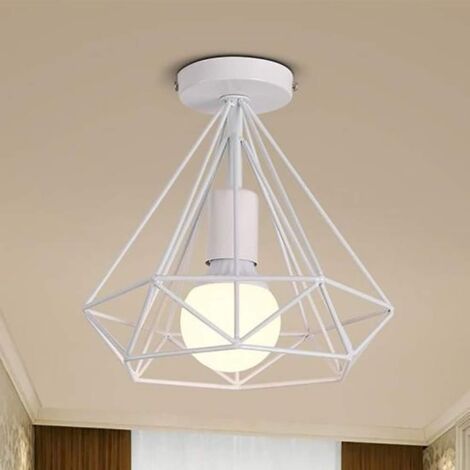 Retro Metalldraht Korbkäfig Lampe   Deckenanhänger   Vintage Industrie Stil Montierender Kupfer Lampenschirm
