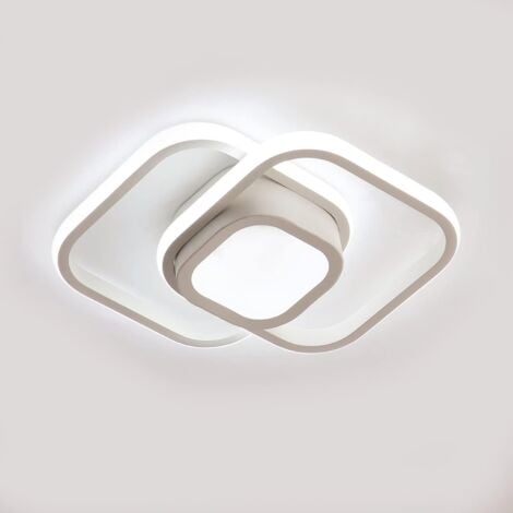 LED Deckenleuchte Deckenschale Opalglas matt, Dekorring Messing poliert, Ø  45cm