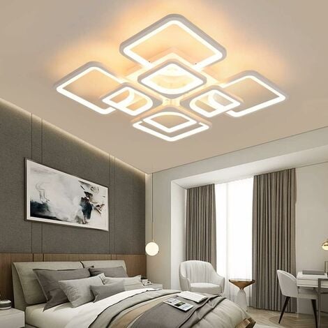 LED-Deckenleuchte, 100 W dimmbare LED-Deckenleuchte, Hängeleuchter 8000 LM  dimmbar 3000 6000 K für Wohnzimmer