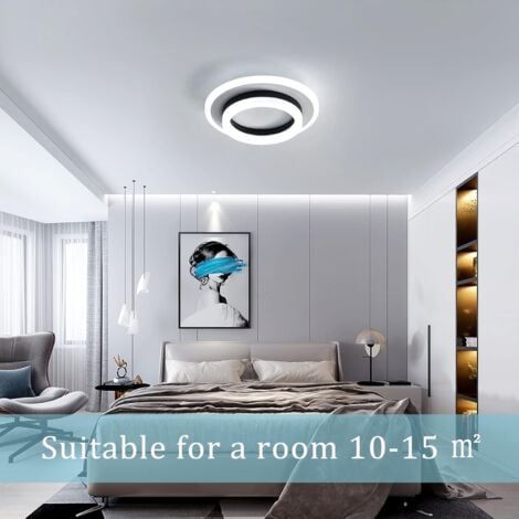 COMELY Moderne LED-Deckenleuchte, 24 W Deckenleuchte, 1920 Lumen 6000 K, kaltweiße 20 cm Deckenleuchte, für Schlafzimmer, Wohnzimmer