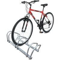 VOUNOT® Fahrradständer, Boden und Wandmontage, Aufstellständer Mehrfachständer, Silber