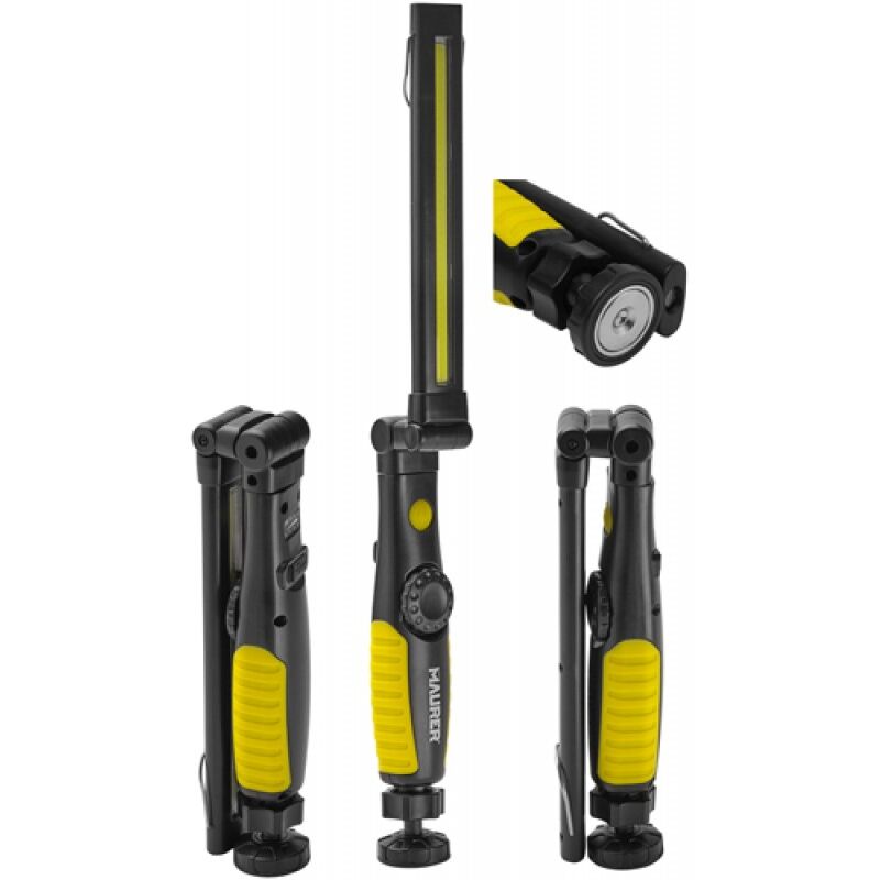Supporto Torcia Multifunzione 360° Per Bicicletta, Morsetto Regolabile, Nero, Universale - 4