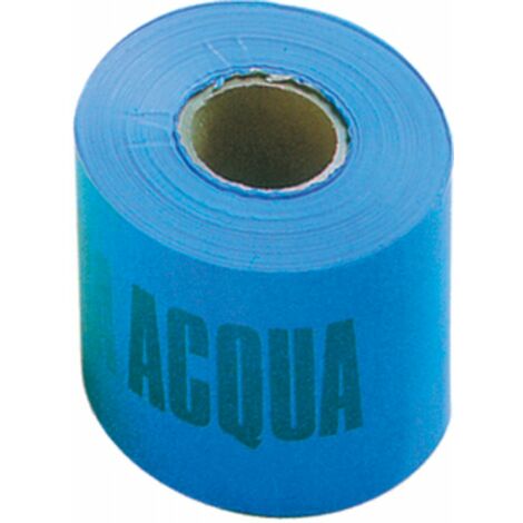 NASTRO SEGNALETICO 200MT ACQUA AZZURRO CF SCATOLA