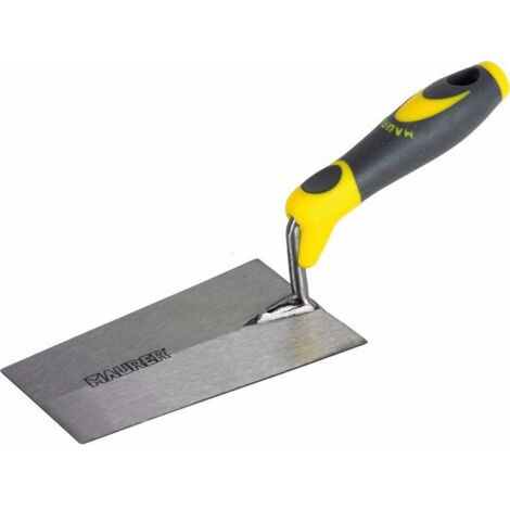 Maurer – Cazzuolino punta quadra 140 mm – Manico in gomma – Lama in acciaio per lavori di precisione (1/3)
