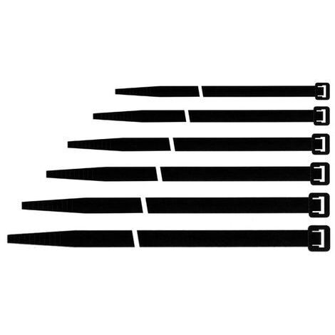 Fascette per Cablaggio Nere in Nylon 200x3,5 mm Cf. 100 Pz Maurer