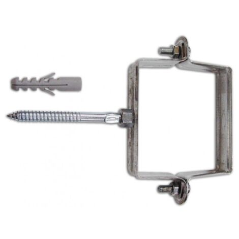 COLLARE ACCIAIO FISCHER QUADRO Ø100X100MM SCP100