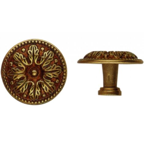 Pomolo per Mobili Oro Patinato Metal Style misura 25 mm