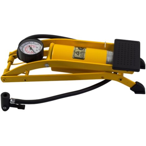 Filmer 18001 Pompa A Pedale Doppio Cilindro 120 Mm – Alta Pressione Per Auto E Bici - 2
