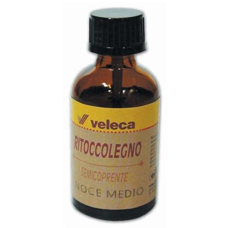 Ritocco Liquido Per Legno Veleca Noce Medio 25Ml Ritocchi Graffi Superficiali