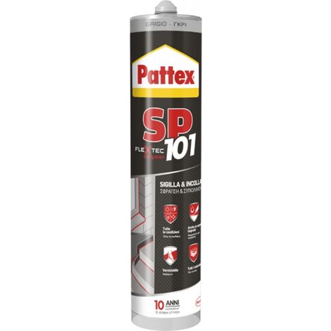 SILICONE SIGILLANTE POLIMERO PATTEX SP101 280ML GRIGIO