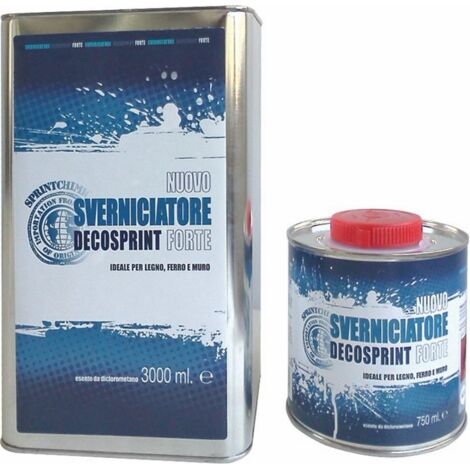 Sverniciatore Neutro Decosprint Forte Ideale per legno, ferro e muro 0,750 Lt