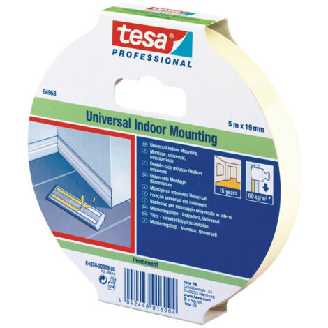 NASTRO BIADESIVO 'MOUNTING UNIVERSAL' TESA mm 19x1,5 mt -
