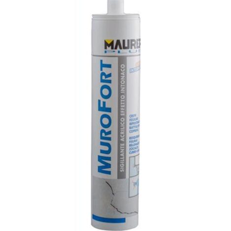 SILICONE ACRILICO X INTONACO MUROFORT MAURER PLUS BIANCO 310ML (1/3)