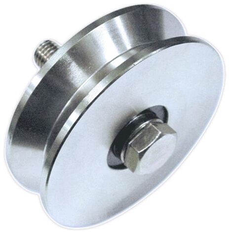 Ruota Gola a V Doppio Cuscinetto per Cancelli   160 mm Spessore 32 mm Fc 305 1PZ