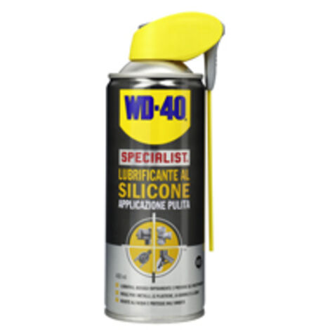WD-40 SPRAY LUBRIFICANTE MULTIUSO AL SILICONE METALLO LEGNO PLASTICA GOMMA 400ML (1/2)