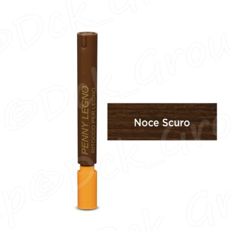Ritocco a Pennarello per Legno Veleca colore Noce Scuro per ritocchi, graffi