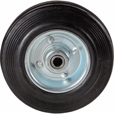 Ruota Industriale Gomma Sciolta 80 mm con Boccola Maurer Asse 8 mm Portata 60 kg mm 80 - asse 8 mm