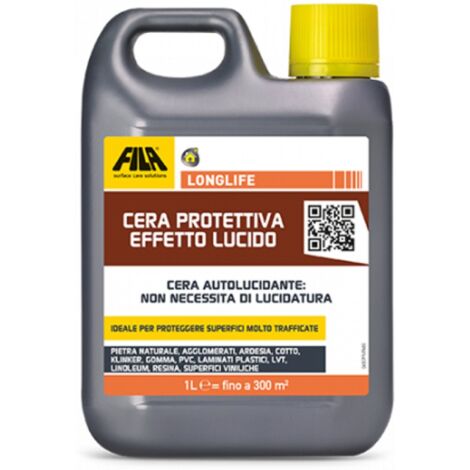 CERA PER PIETRA E COTTO LUCIDA FILA LONGLIFE 1LT